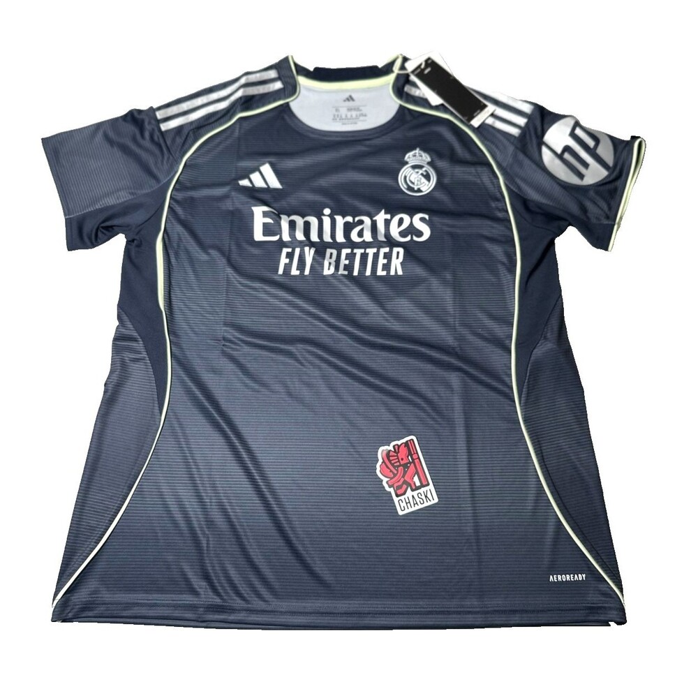 Adidas Real Madrid 25/26 Away blue soccer football Jersey Women XL JP3943 NEW